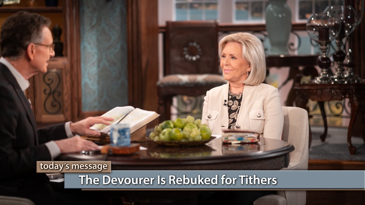 Do you need the devourer rebuked from your life? Join Gloria Copeland and George Pearsons on Believer’s Voice of Victory, as they teach you how the devourer is rebuked for tithers, putting them in position for victory and protection from anything and everything the devil tries to steal! Do you need the devourer rebuked from your life? Join Gloria Copeland and George Pearsons on Believer’s Voice of Victory, as they teach you how the devourer is rebuked for tithers, putting them in position for victory and protection from anything and everything the devil tries to steal!