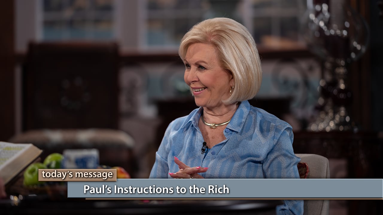 There’s a proper way to manage wealth! Watch Gloria Copeland and George Pearsons on Believer’s Voice of Victory as they teach you how to handle the abundance God desires for you, by giving generously and resisting pride. Learn about Paul’s instructions to the rich, and how to apply it to your life to keep you in line with God and eligible for continued increase. There’s a proper way to manage wealth! Watch Gloria Copeland and George Pearsons on Believer’s Voice of Victory as they teach you how to handle the abundance God desires for you, by giving generously and resisting pride. Learn about Paul’s instructions to the rich, and how to apply it to your life to keep you in line with God and eligible for continued increase.