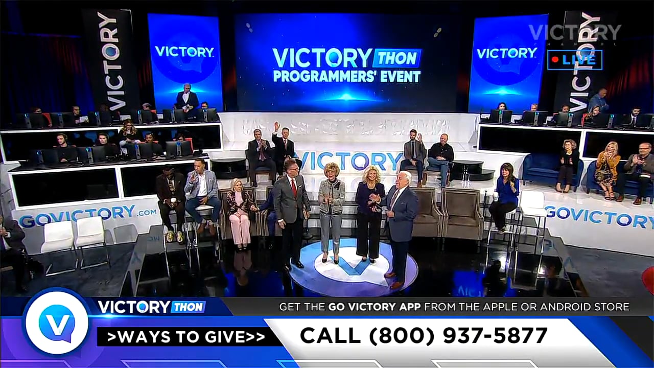 In our seventh and final session of VICTORYthon Programmers’ Event, host Jesse Duplantis, VICTORY Channel programmers and musical guests conclude this powerful time of vision for VICTORY Channel! Hear from your favorite VICTORY Channel ministers and see how viewers have been impacted by VICTORY. With the help of our Partners and friends, VICTORY Channel is expanding to reach more people with the good news! In our seventh and final session of VICTORYthon Programmers’ Event, host Jesse Duplantis, VICTORY Channel programmers and musical guests conclude this powerful time of vision for VICTORY Channel! Hear from your favorite VICTORY Channel ministers and see how viewers have been impacted by VICTORY. With the help of our Partners and friends, VICTORY Channel is expanding to reach more people with the good news!
