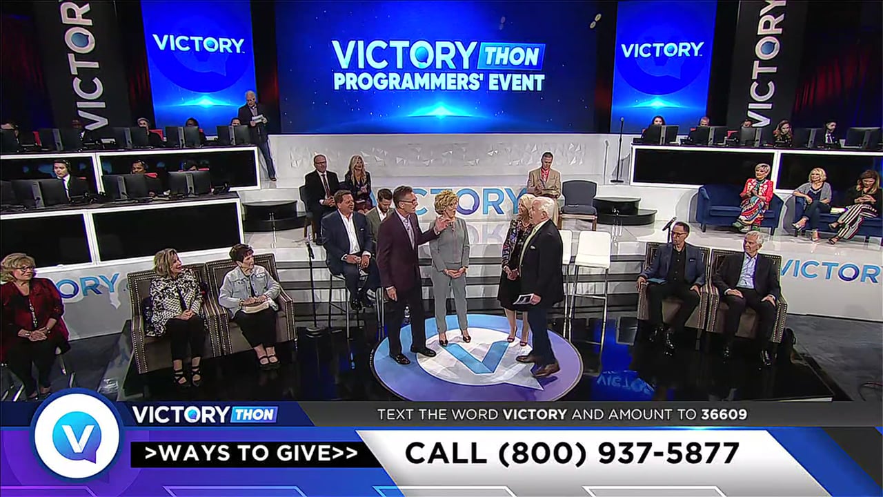 Catch the vision of VICTORY Channel during this fifth session of the 2019 VICTORYthon Programmers’ Event with host Jesse Duplantis! Be encouraged by your favorite VICTORY ministers, and hear how God is using VICTORY to touch the lives of people all over the world. Catch the vision of VICTORY Channel during this fifth session of the 2019 VICTORYthon Programmers’ Event with host Jesse Duplantis! Be encouraged by your favorite VICTORY ministers, and hear how God is using VICTORY to touch the lives of people all over the world.