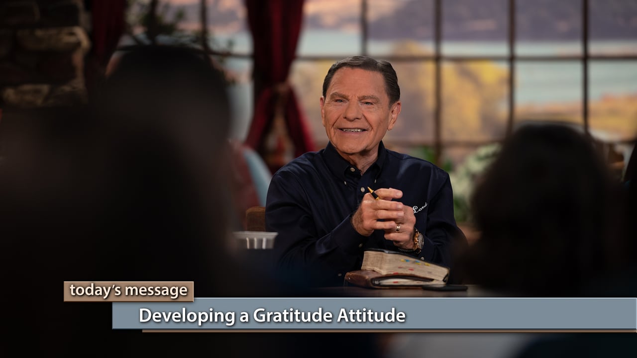 Do you default to complaining or gratitude? Watch Kenneth and Gloria Copeland on Believer’s Voice of Victory as they teach you how to get the desires of your heart through developing a gratitude attitude. You already have all things in Christ Jesus—praise will bring them to you. If you’re stuck in a trial, gratitude is your ticket out! Do you default to complaining or gratitude? Watch Kenneth and Gloria Copeland on Believer’s Voice of Victory as they teach you how to get the desires of your heart through developing a gratitude attitude. You already have all things in Christ Jesus—praise will bring them to you. If you’re stuck in a trial, gratitude is your ticket out!