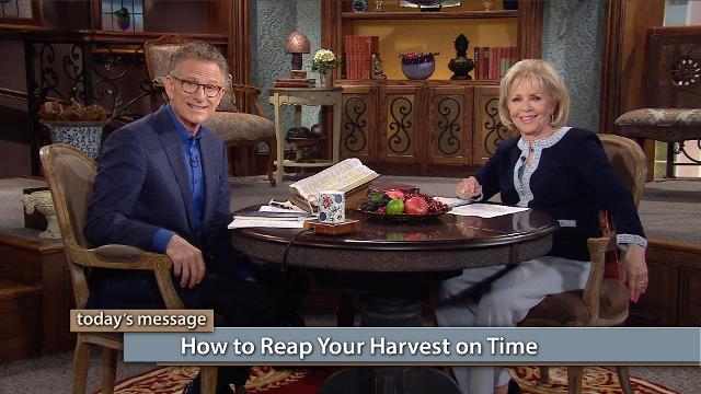 Watch Gloria Copeland and Pastor George Pearsons on Believer’s Voice of Victory as they share how your faith and your words reap your harvest, but unbelief lets it fall to the ground. Sow your seed, then go get your harvest! Watch Gloria Copeland and Pastor George Pearsons on Believer’s Voice of Victory as they share how your faith and your words reap your harvest, but unbelief lets it fall to the ground. Sow your seed, then go get your harvest!