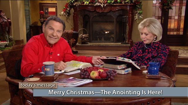 The anointing is here! Watch Kenneth and Gloria Copeland on Believer’s Voice of Victory as they explain how, on Christmas Day, we celebrate the anointing coming to earth in Jesus—the reason for our faith. The burden-removing, yoke-destroying power of God came for YOU! The anointing is here! Watch Kenneth and Gloria Copeland on Believer’s Voice of Victory as they explain how, on Christmas Day, we celebrate the anointing coming to earth in Jesus—the reason for our faith. The burden-removing, yoke-destroying power of God came for YOU!