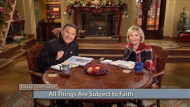 All things are subject to our faith—even the authority of darkness! God has put all things under our feet. Watch Kenneth and Gloria Copeland on Believer’s Voice of Victory prove how faith will quench every fiery dart of the devil. So, don’t leave the house underdressed—put your armor on! All things are subject to our faith—even the authority of darkness! God has put all things under our feet. Watch Kenneth and Gloria Copeland on Believer’s Voice of Victory prove how faith will quench every fiery dart of the devil. So, don’t leave the house underdressed—put your armor on!
