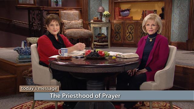 Did you know you are a priest called to offer up prayer for others? That’s right, and Satan doesn’t want you to know it! Watch Gloria Copeland and Billye Brim on Believer’s Voice of Victory explain how Old Testament priests were responsible for never letting the fire go out—and now you are in that same role. Come boldly into God’s presence through the priesthood of prayer! Did you know you are a priest called to offer up prayer for others? That’s right, and Satan doesn’t want you to know it! Watch Gloria Copeland and Billye Brim on Believer’s Voice of Victory explain how Old Testament priests were responsible for never letting the fire go out—and now you are in that same role. Come boldly into God’s presence through the priesthood of prayer!