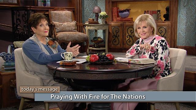 You can change the world in your living room by releasing the firepower of prayer! Watch Gloria Copeland and Billye Brim on Believer’s Voice of Victory as they share how you are called as an intercessor for the nations, just as Jesus intercedes for you. He has promised to deliver them if we continue praying with fire for the nations! You can change the world in your living room by releasing the firepower of prayer! Watch Gloria Copeland and Billye Brim on Believer’s Voice of Victory as they share how you are called as an intercessor for the nations, just as Jesus intercedes for you. He has promised to deliver them if we continue praying with fire for the nations!