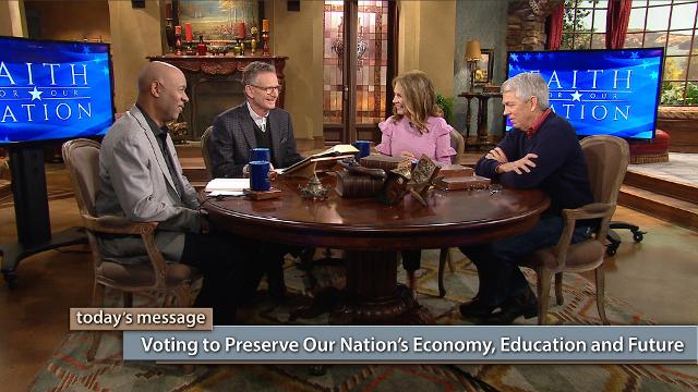 Did you know the Bible is an economics book and it was a textbook in our schools for 320 years? In this episode of Faith for Our Nation—Vote Special, George Pearsons, Michele Bachmann, David Barton and Keith Butler discuss how we can vote to preserve our nation’s economy, education and future. Watch this episode of Believer’s Voice of Victory!To watch the additional content, click here or go to: kcm.org/votingspecialTo download Pastor George Pearsons' notes "Where Do You Stand – The Political Platforms", click here or go to: emic.org/platforms Did you know the Bible is an economics book and it was a textbook in our schools for 320 years? In this episode of Faith for Our Nation—Vote Special, George Pearsons, Michele Bachmann, David Barton and Keith Butler discuss how we can vote to preserve our nation’s economy, education and future. Watch this episode of Believer’s Voice of Victory!To watch the additional content, click here or go to: kcm.org/votingspecialTo download Pastor George Pearsons' notes "Where Do You Stand – The Political Platforms", click here or go to: emic.org/platforms