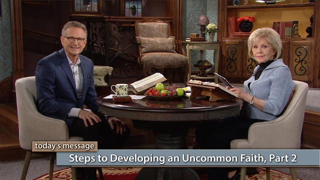 Are you ready to build stronger faith muscles? If so, you don’t want to miss these next steps to developing an uncommon faith with Gloria Copeland and Pastor George Pearsons on Believer’s Voice of Victory. Don’t miss it! Are you ready to build stronger faith muscles? If so, you don’t want to miss these next steps to developing an uncommon faith with Gloria Copeland and Pastor George Pearsons on Believer’s Voice of Victory. Don’t miss it!
