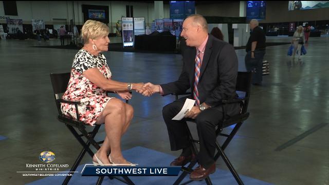 Join Tim Fox and Greg Stephens during Friday evening Southwest Backstage as they interview special guest Mayor Betsy Price and others during the 2018 Southwest Believers' Convention in Fort Worth, Texas. Join Tim Fox and Greg Stephens during Friday evening Southwest Backstage as they interview special guest Mayor Betsy Price and others during the 2018 Southwest Believers' Convention in Fort Worth, Texas.