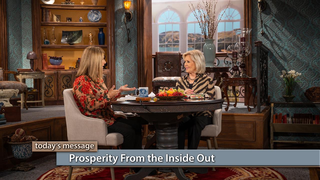 Did you know prosperity is from the inside out? Your soul can’t prosper while your heart is condemning you. Watch Gloria Copeland and Kellie Copeland on Believer’s Voice of Victory as they explore how Jesus, on the inside of you, is the only prosperity agent you need!To watch The Kellie and Jerri Show or to learn more about the program, click here. Did you know prosperity is from the inside out? Your soul can’t prosper while your heart is condemning you. Watch Gloria Copeland and Kellie Copeland on Believer’s Voice of Victory as they explore how Jesus, on the inside of you, is the only prosperity agent you need!To watch The Kellie and Jerri Show or to learn more about the program, click here.